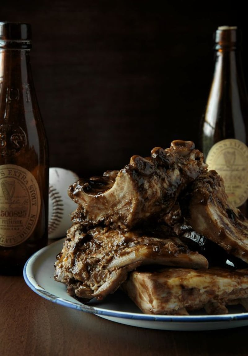 Guinness and treacle spare ribs