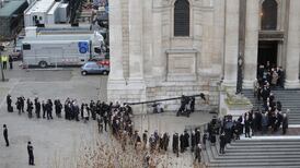 Funeral of Margaret Thatcher takes place in London
