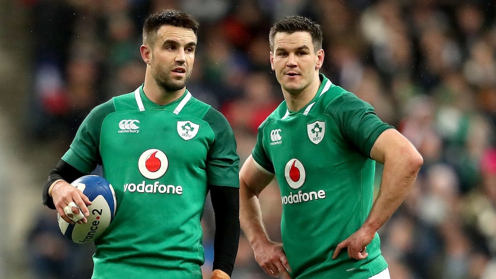 Conor Murray and Johnny Sexton are the most decorated Irish half-back pairing ever in international rugby. Photograph: Dan Sheridan/Inpho