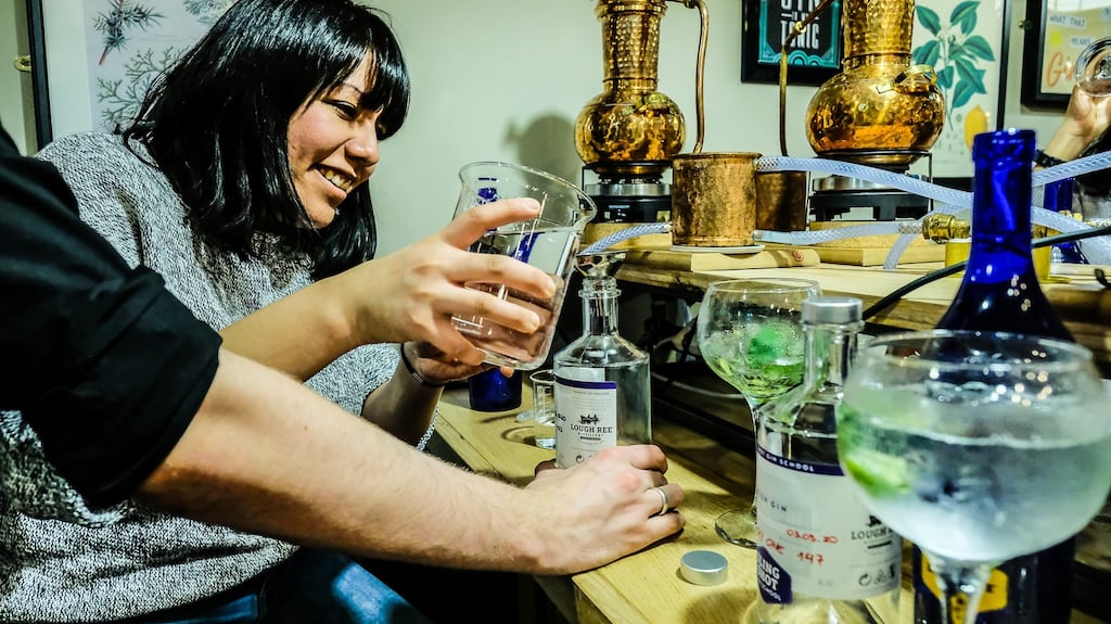 Learning the tricks of the trade at Sling Shot’s Gin School.