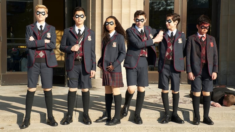 The cast of The Umbrella Academy. Photograph: Christos Kalohoridis/Netflix