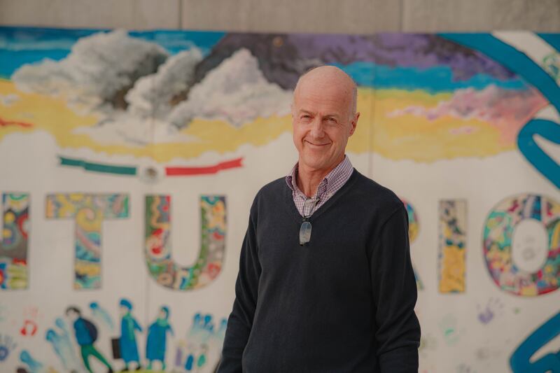 Unicef International Council member John O'Farrell during a UNICEF programme visit in Tijuana, Mexico. ©UNICEF/UNI517657/Diaz