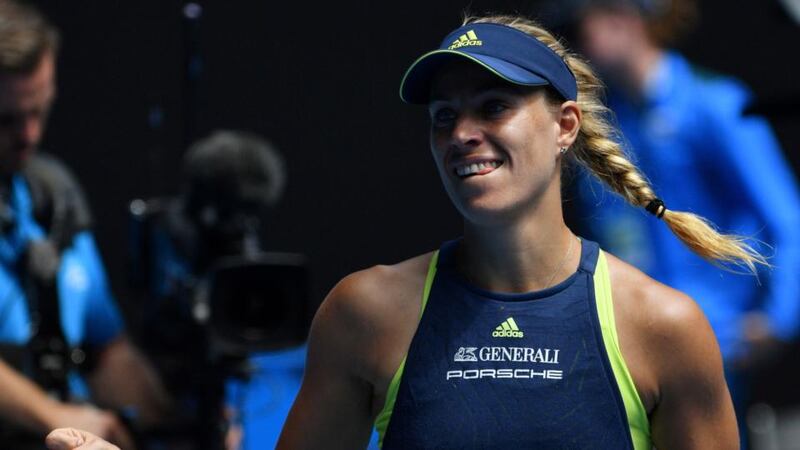 Germany’s Angelique Kerber is through to the last four of the Australian Open. Photograph: Saeed Khan/AFP