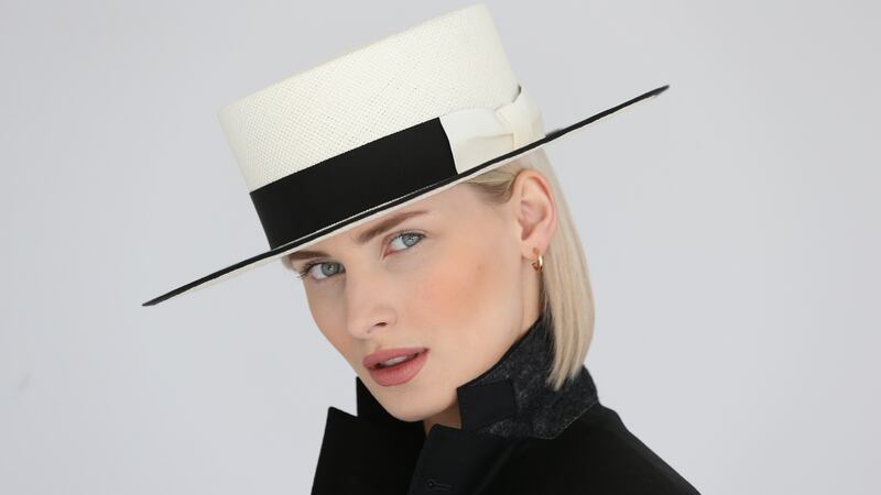 White and black panama boater €249 FAO Millinery. faomillinery.com Photograph: Sasko Lazarov