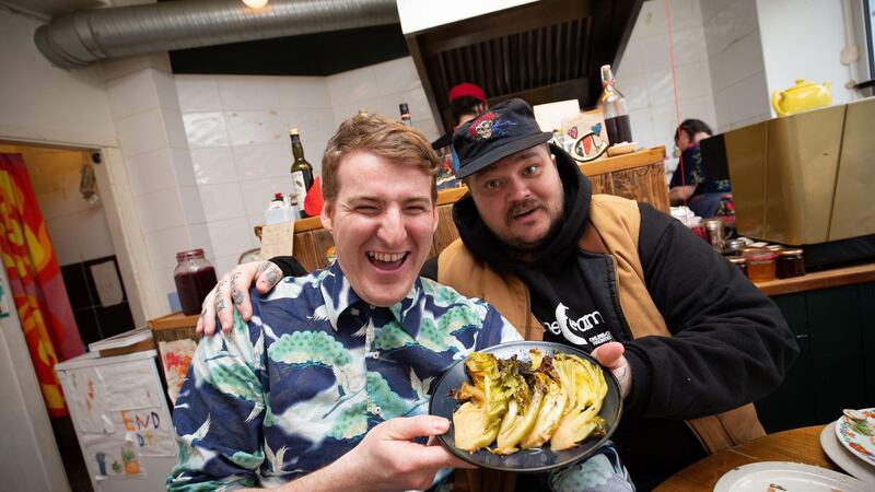 Seamas O’Reilly and Matty Matheson at Assassination Custard, Kevin Street Lower, Wood Quay, Dublin 8. Photograph: Tom Honan