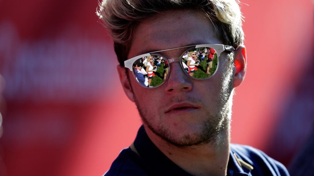 Mirror mirror: Niall Horan, whose new single ‘This Town’ debuted at number one on the US Billboard + Twitter Trending 140 Chart at the weekend. (Photo by Jamie Squire/Getty Images)