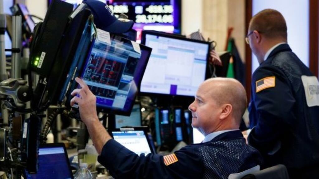 How far stocks fall depends not only on news flow, but on valuations. Photograph: EPA/Justin Lane