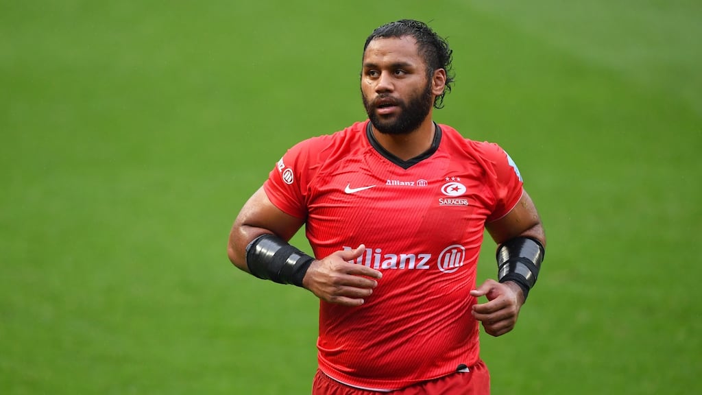 Billy Vunipola of Saracens in action against Bristol Bears at Ashton Gate last weekend. Photograph: Getty Images
