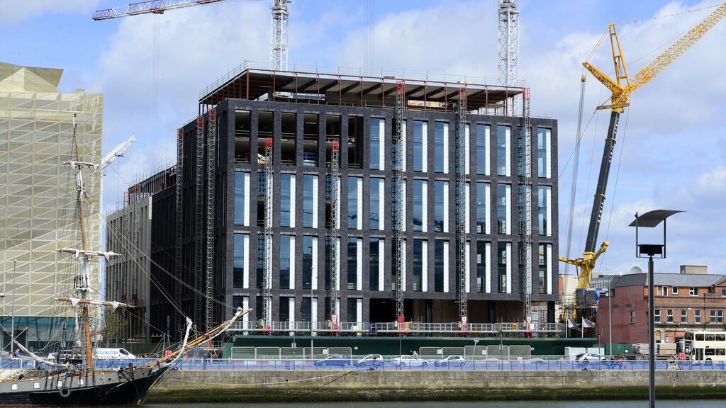 The Landings beside the Central Bank. US banks Bank of America Merrill Lynch and Citigroup are among firms that plan to expand in Dublin. Photograph: Cyril Byrne