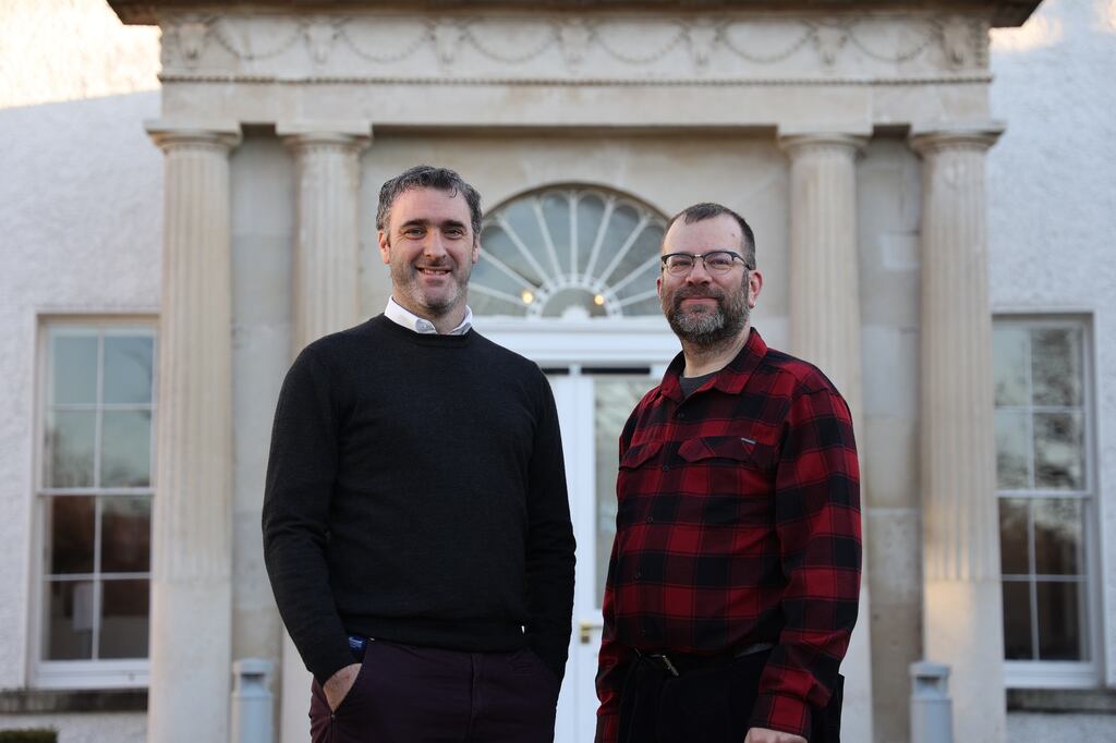 Proveye founders, Jerome O’Connell and Professor Nick Holden, UCD School of Biosystems and Food Engineering. Photograph: Nick Bradshaw
