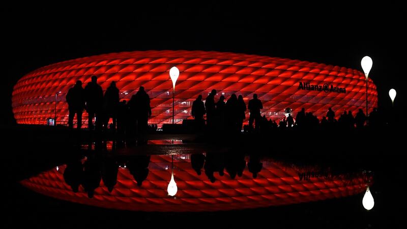 Bayern Munich’s Allianz Arena - the German champions are part-owned by the insurerance company. Photograph: Christof Stache/AFP/Getty