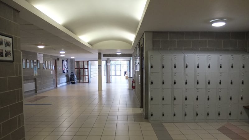 Hartstown Community School in Dublin 15. What especially appealed to Holohan were “all these endless corridors”
