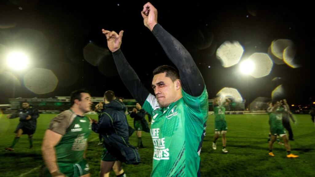 Miah Nikora comes in for Craig Ronaldson for Connacht’s Guinness Pro12 clash against Edinburgh at the Sportsground. Photograph: James Crombie/Inpho