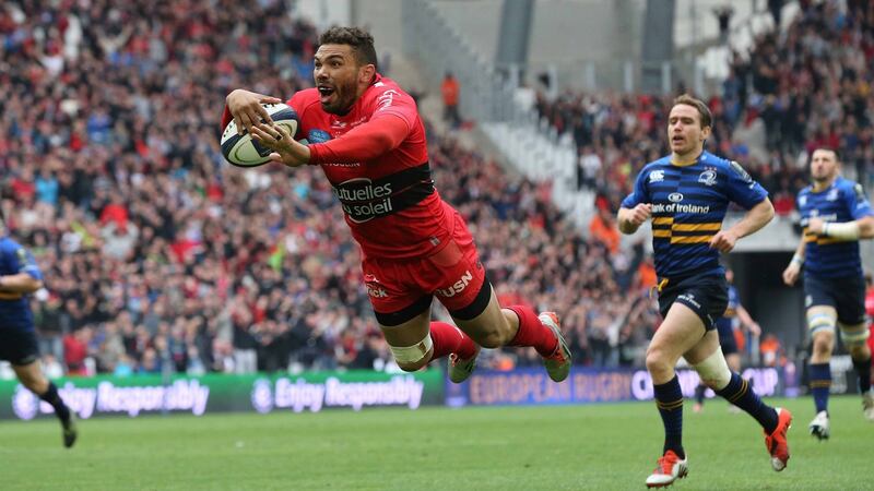 Toulon’s Bryan Habana scores a crucial try in the 2015 Champions Cup semi-final. Photograph: Inpho
