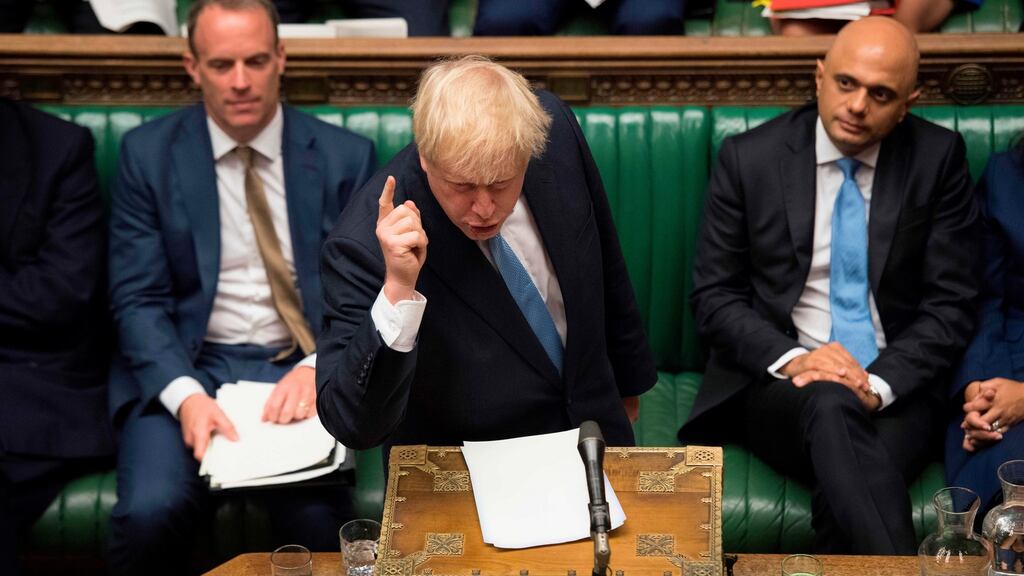 As intensely as Mr Johnson gazes into the mirror in the effort to sharpen his Churchill mannerisms (have you noticed the studied stoop?) he is running out of road. JESSICA TAYLOR/AFP/Getty Images