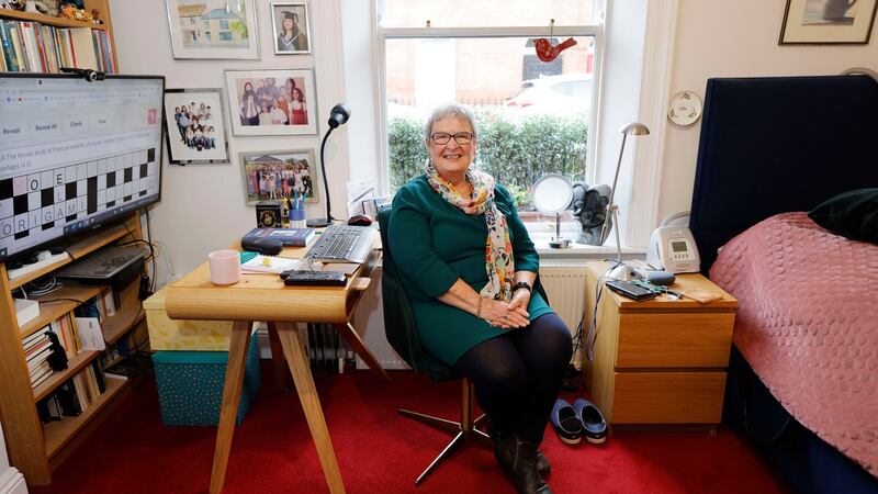 Ann Ingle in her room: ‘When my door is closed, no one comes in without knocking and my privacy is respected.’ Photograph: Alan Betson