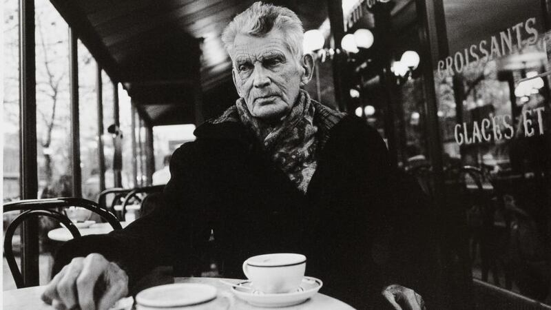 Samuel Beckett in a Paris cafe. Photograph: John Minihan