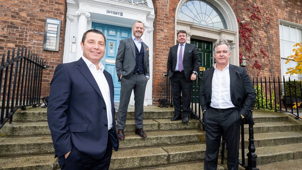 O’Connor Murphy managing director Michael O’Connor and Conor Whelan, Paul McElearney and Eunan O’Carroll of QRE.