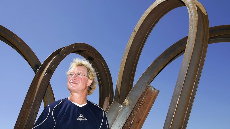 Jean-Pierre Rives: after the France captain left rugby he reinvented himself as a sculptor, twisting metal into beauty, much like on the field. Photograph: Cameron Spencer/Getty