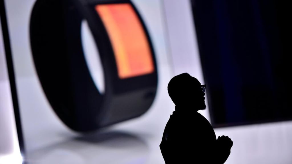 will.i.am annouces the launch of i.amPULS at Dreamforce 2014  in San Francisco, California.