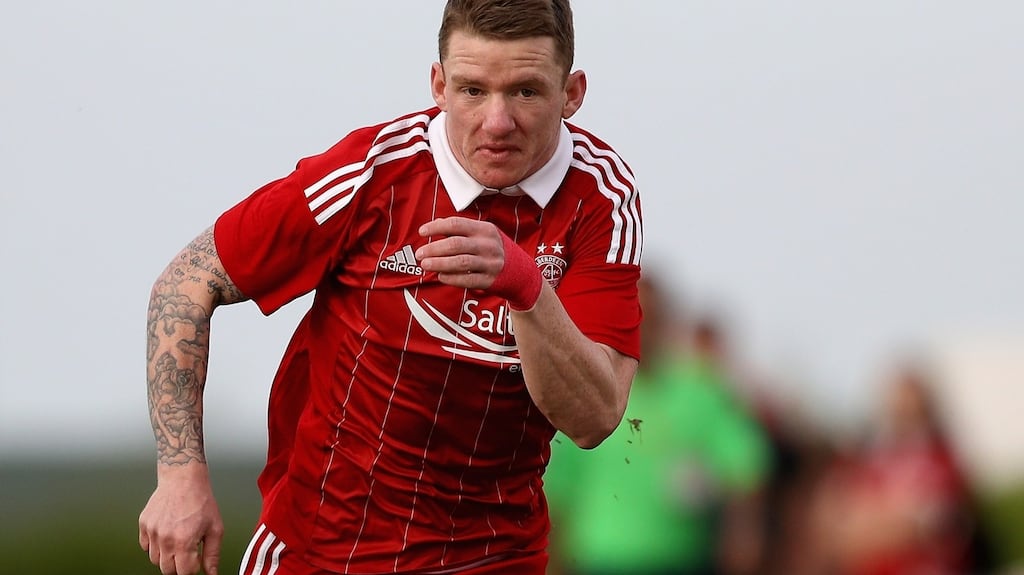 Cardiff City have made two bids for Aberdeen’s Republic of Ireland winger Jonny Hayes. Photograph: Photograph: Francois Nel/Getty Images