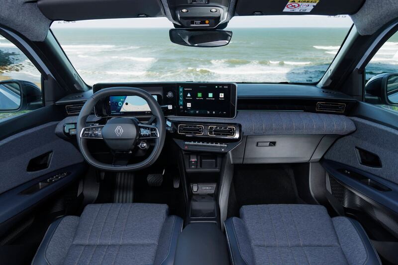 The main 10-inch infotainment screen uses slick Google-based software