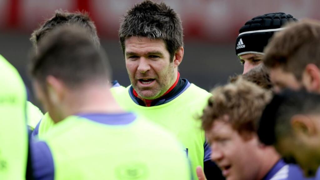 Munster secondrow Billy Holland at the province’s open training session in Cork during the week. Photograph: Tommy Dickson/Inpho