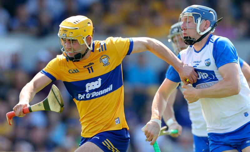 Mark Rodgers: showed his handball skills with a great 25-metre pass to set up a goal for Clare's Darragh Lohan at Cusack Park. Photograph: James Crombie/Inpho
