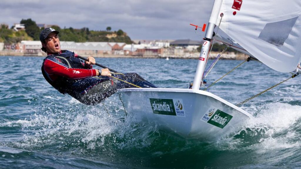 James Espey has qualified in the Laser Standard class for the 2016 Olympic Games in Brazil after his performances at the ISAF Sailing World Championships in Santander, Spain. Photograph: David Branigan/Oceansport