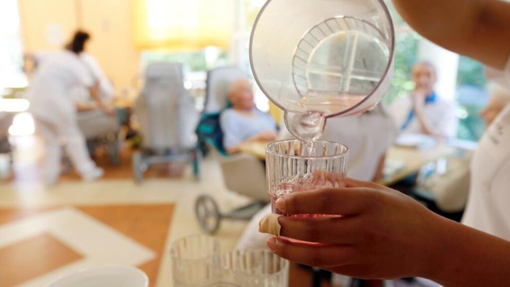 Former patients at Beaumont attended the hospital on Thursday to thank members of staff for their care. File photograph: Regis Duvignau/Reuters