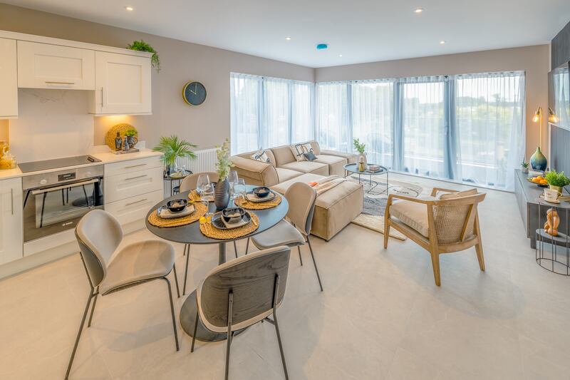 Open-plan living area