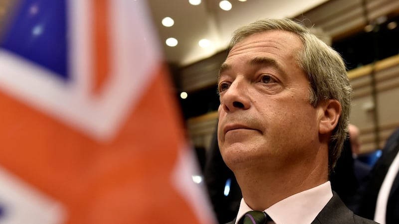 Nigel Farage, the leader of the United Kingdom Independence Party, attends a plenary session at the European Parliament on the outcome of the “Brexit” in Brussels, Belgium, June 28, 2016. Photograph: Reuters
