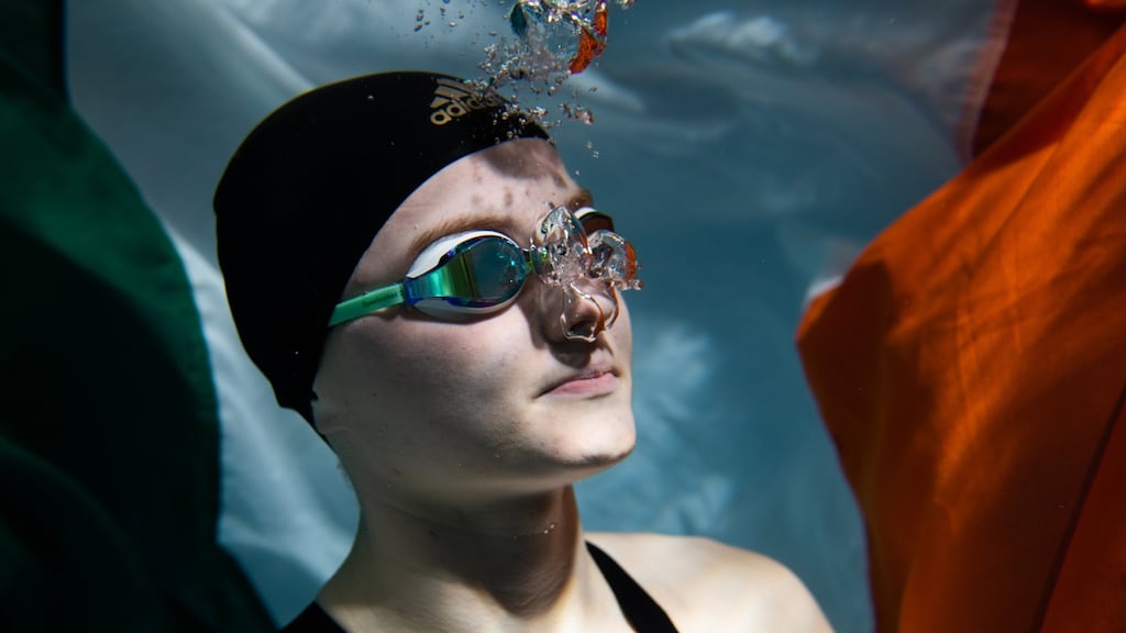 Mona McSharry at the Sport Ireland National Aquatic Centre in Dublin. Photograph: Seb Daly/Sportsfile