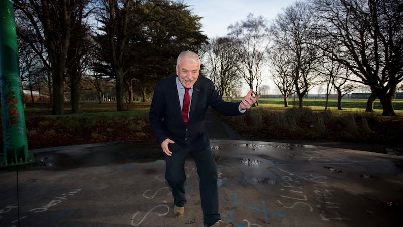 Finian McGrath, winner of the Happiest Minister and Best Air-Guitarist Award. Photograph: Tom Honan
