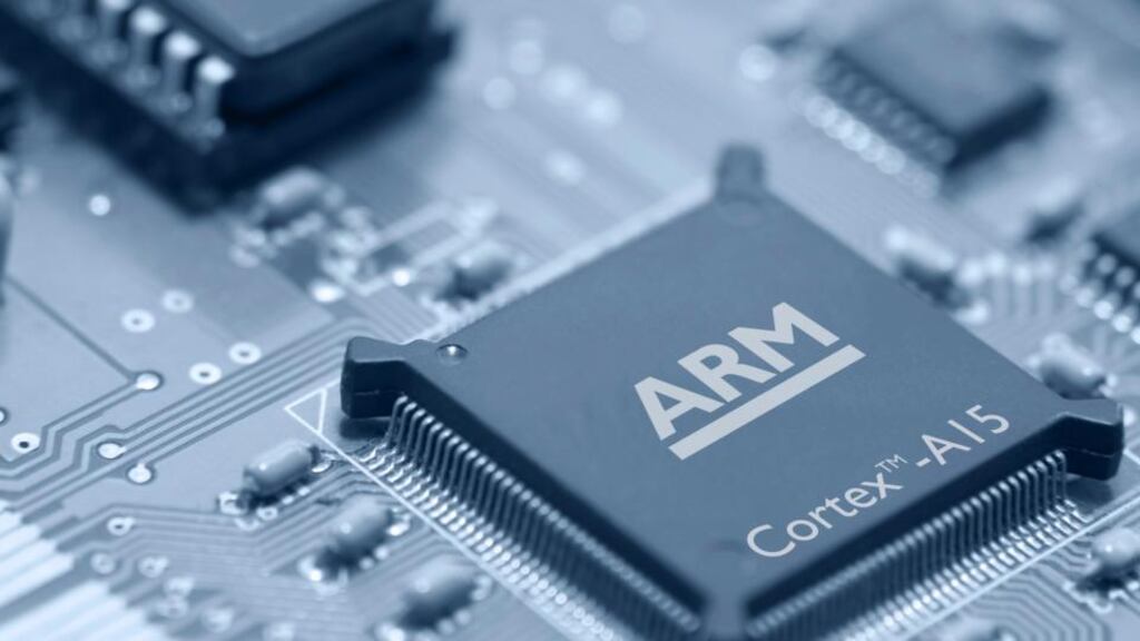 Pretax profit at chip maker ARM rose 24 per cent to £120.5 million, and revenue climbed 22 per cent to £227.5 million. Photograph: Arm Holdings/Bloomberg