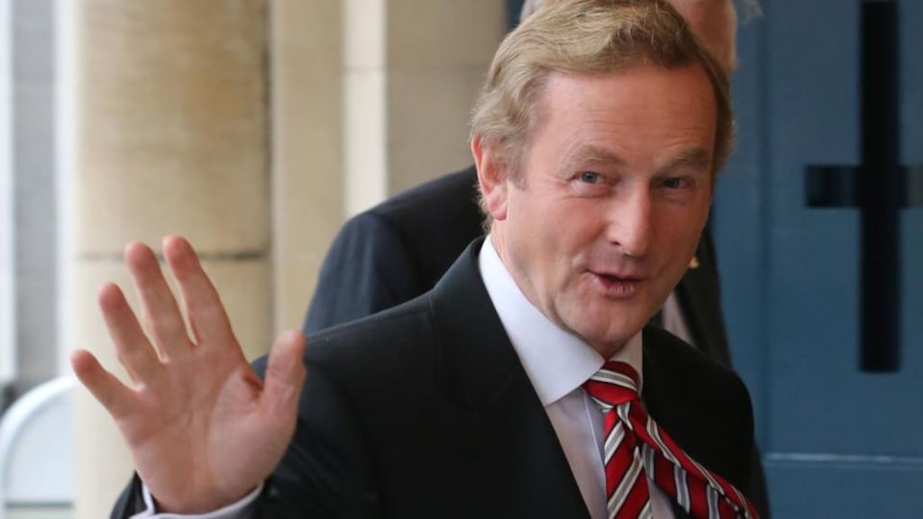 Taoiseach Enda Kenny: said there area 410,000 people on low incomes whose earnings are now better off under this Government than the last. Photograph: Niall Carson/PA Wire