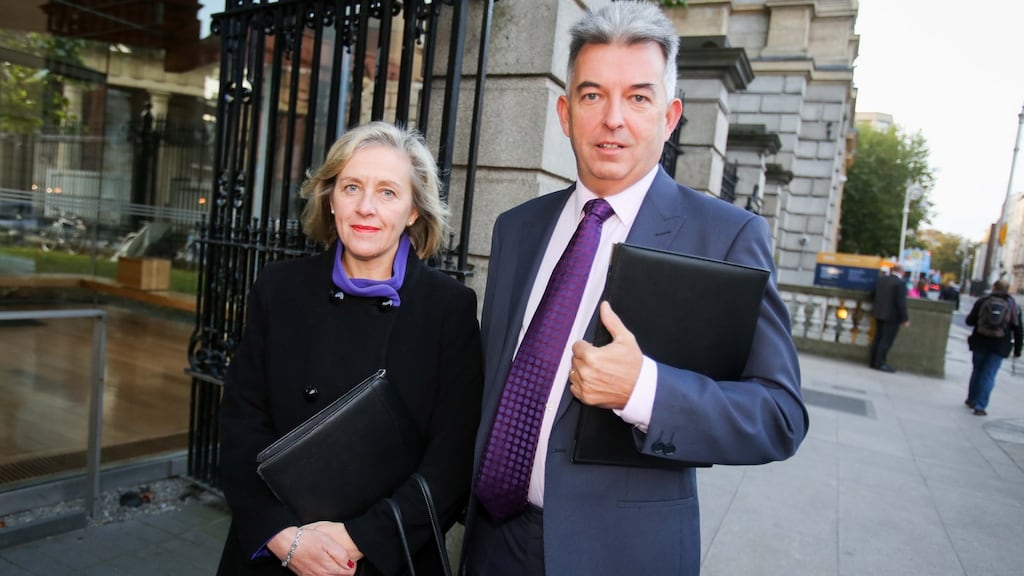 Acting deputy chief inspector Éimear Fisher of the Garda Síochána Inspectorate with deputy chief inspector Mark Toland: Replying to questions from Senator Frances Black at the Joint Oireachtas Committee on Justice, Ms Fisher said “it’s not necessary to have new leadership to have cultural change”. Photograph: Gareth Chaney Collins