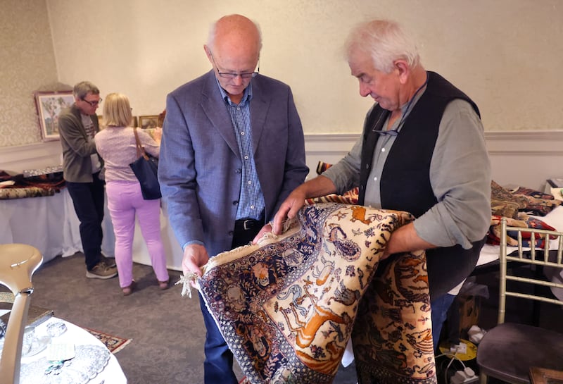 Norman Allison (right) with Seamus Heffernan. Photograph: Dara Mac Dónaill
