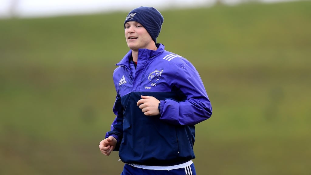 Tyler Bleyendaal will captain Munster in their Pro12 clash with Newport Gwent Dragons. Photo: Donall Farmer/Inpho