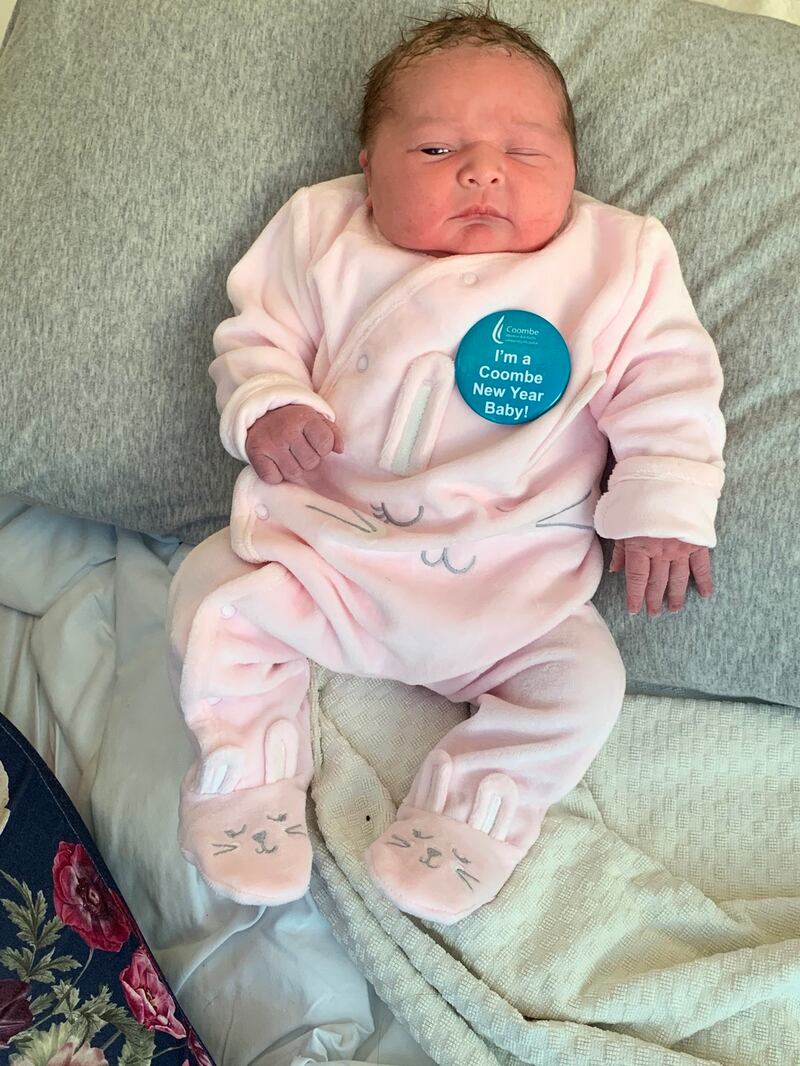 Baby girl named Kady was born in the Coombe at 12.24am on Friday.