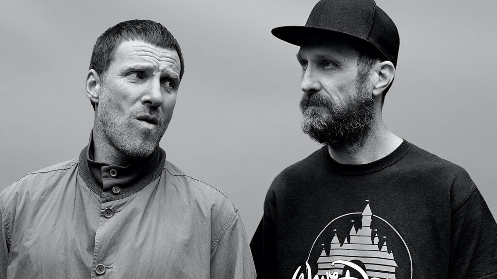 Sleaford Mods’  Jason Williamson and Andrew Fearn. Photograph: Alasdair McLellan
