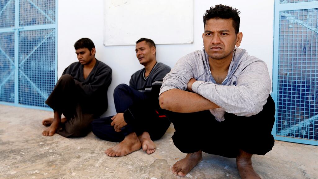 The UN’s refugee agency wants to resettle 2,500 refugees and migrants, currently in Libya, this year, a small percentage of those asking for it. Photograph: Zoubei Souissi/Reuters