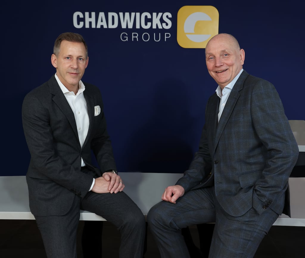 Eric Born, chief executive of Grafton Group and Patrick Atkinson, chief executive of Chadwicks Group