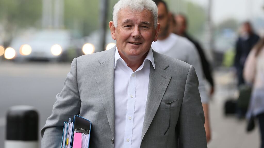 John Gilligan arriving at the Four Courts for the Supreme Court hearing. Photograph: Collins Courts