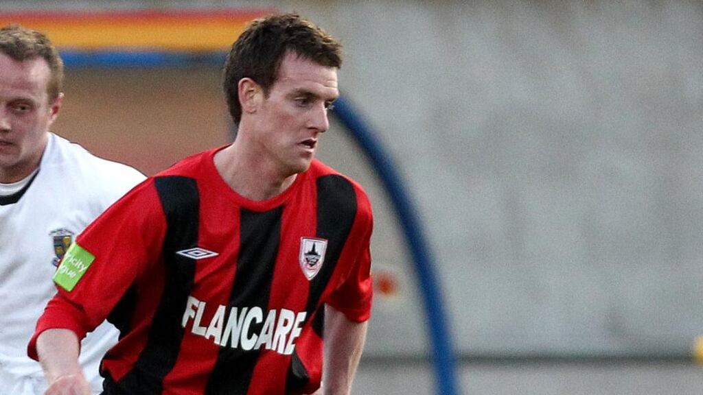 Mark Salmon scored twice as Longford Town saw off Drogheda United 3-0 away from home. Photograph: Inpho