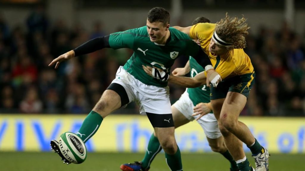 Robbie Henshaw got some valuable big game international experience against Australia. Photograph: Brian Lawless/PA Wire