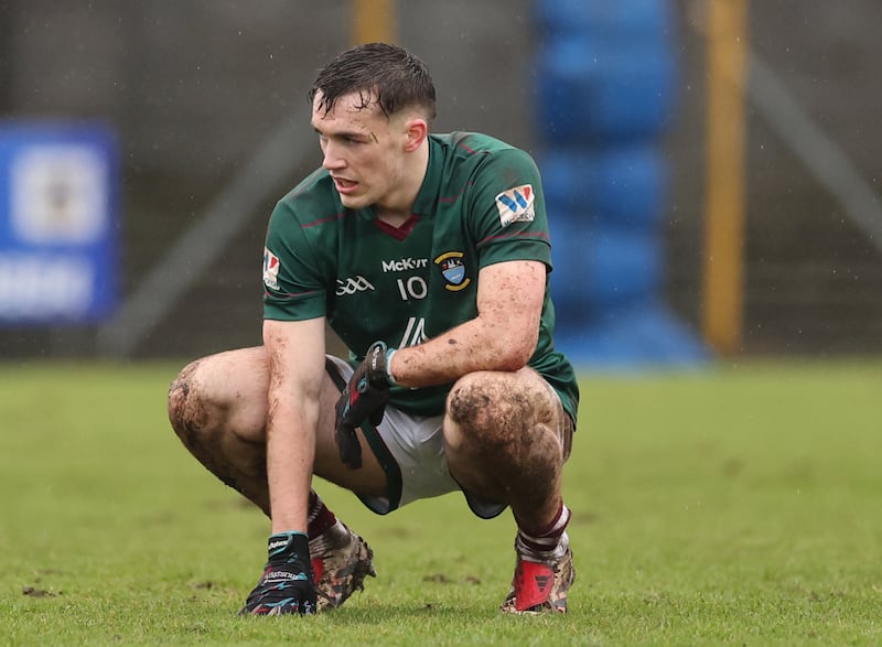 Matthew Whittaker dejected after Westmeath's opening round loss to Louth. Photograph: James Crombie/Inpho