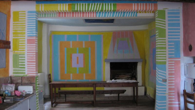 Brian O’Doherty’s painted house (La Casa Dipinta) in Todi, Italy. Photograph: Mary Ruth Walsh