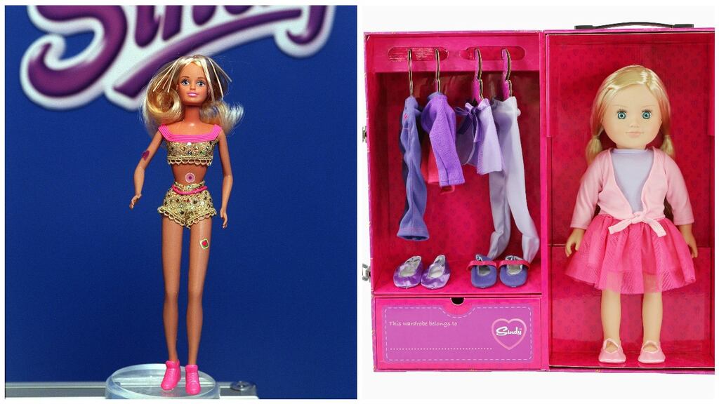 File photograph of the “old” Sindy and her new incarnation. Photograph: PA