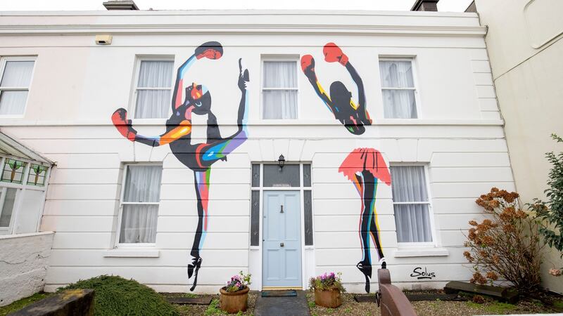 Solas’s mural on Cathy McGovern’s house in Sandycove, south Dublin, which was recently removed following an order from Dún Laoghaire-Rathdown County Council. Photograph: Tom Honan